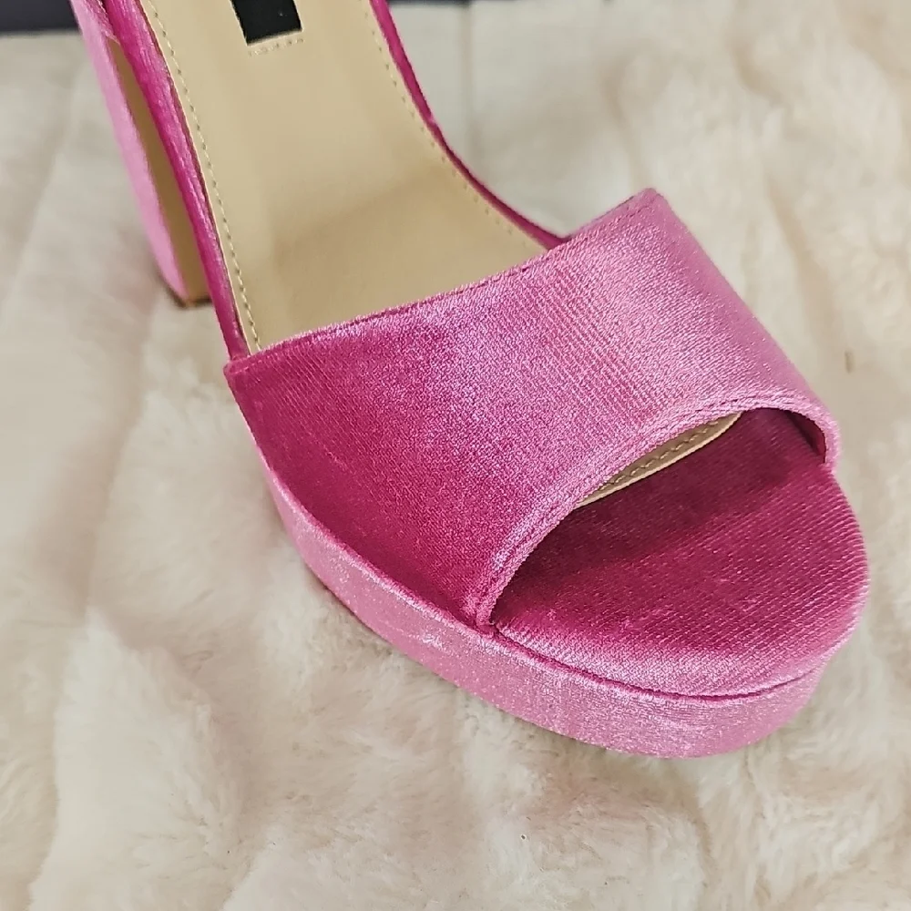 French Connection Pink Platform Heels